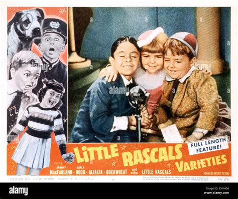 LITTLE RASCALS VARIETIES, insert from left: Carl 'Alfalfa' Switzer ...