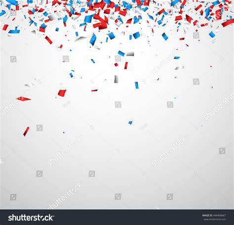 Background Red White Blue Confetti Vector Stock Vector (Royalty Free ...