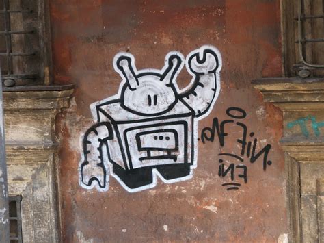 Robot,graffiti,art,road,urban - free image from needpix.com