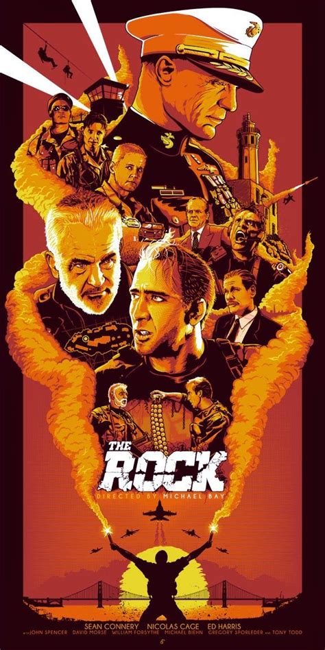 The Rock Movie Poster by Patrick Connan on sale