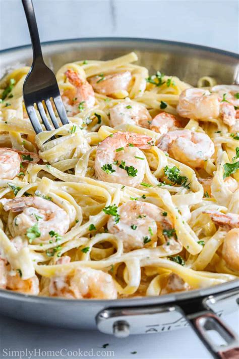 Shrimp Alfredo Pasta - Simply Home Cooked