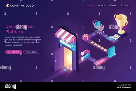 Customer Journey Road Isometric Landing Page Vector I - vrogue.co