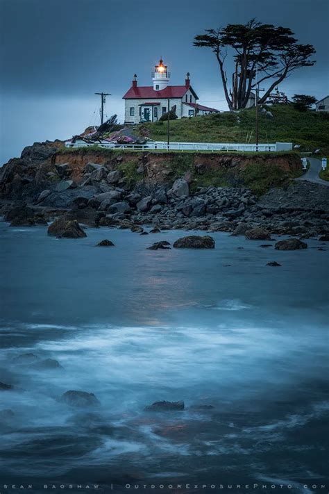 battery point lighthouse stock image, crescent city, California - Sean ...