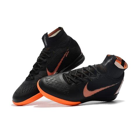 Nike Mercurial SuperflyX VI Elite IC Indoor Futsal - Black Orange