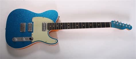 Fender Custom Shop Double TV Jones Telecaster Relic (Blue Sparkle)