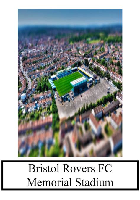 Bristol Rovers FC Stadium Aerial Perspective The Gas the | Etsy