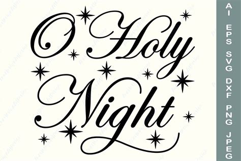 O Holy Night, Christmas Graphic by AnastasiyaArtDesign · Creative Fabrica