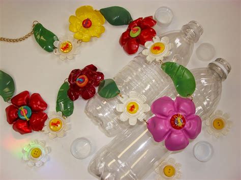Recycle 'flower' craft with plastic bottle ~ Creative Art and Craft Ideas