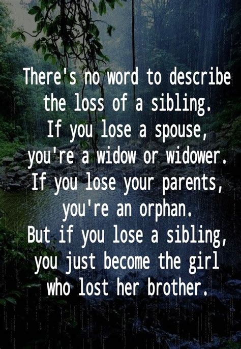 Losing A Sibling Quotes - ShortQuotes.cc