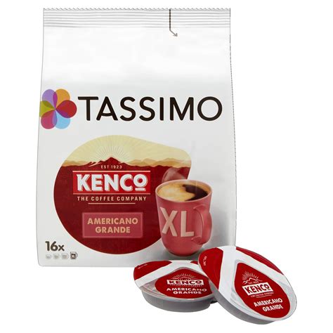 Tassimo Kenco Americano Grande Coffee Pods (Pack of 5, 80 pods in total, 80 servings) - Buy ...