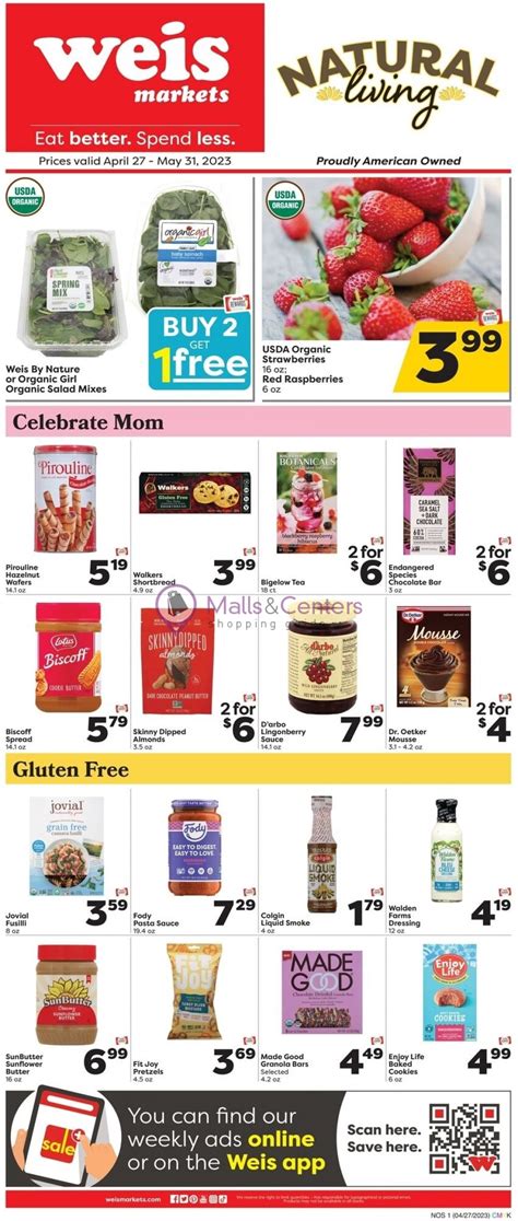 Weis Markets Weekly ad valid from 04/27/2023 to 05/31/2023 - MallsCenters