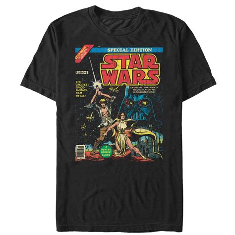 Star Wars - Men's Star Wars Special Edition Comic Book T-Shirt Black ...