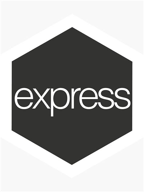 "Express JS Sticker" Sticker for Sale by blakethedead | Redbubble