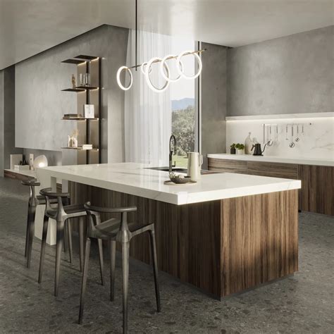 Modern porcelain stoneware kitchen ideas | Atlas Plan