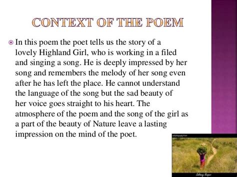 😍 The solitary reaper theme. Solitary Reaper by William Wordsworth, Poem text and Review. 2019-02-28