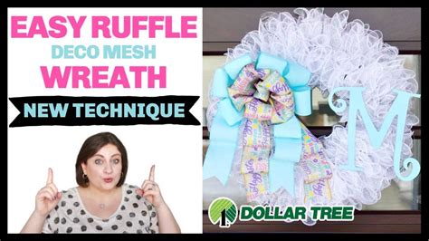 EASY RUFFLE DECO MESH WREATH | SPRING EASTER WREATH TUTORIAL | NEW DOLLAR TREE WOODLAND ...