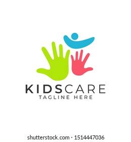 Kids Care Logo Design Vector Template Stock Vector (Royalty Free ...