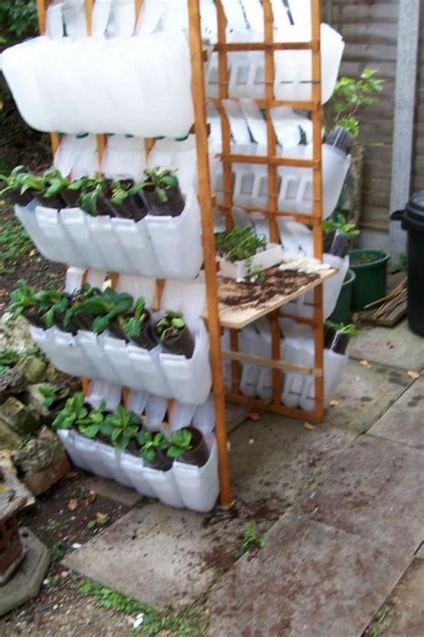 Garden Hanging Containers from Plastic Milk Jugs Frugal Project | The Homestead Survival | Milk ...