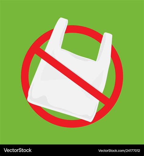 Say no to plastic bags poster Royalty Free Vector Image