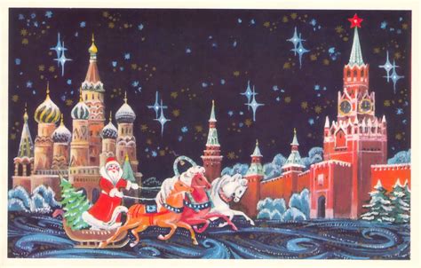 Vintage Russian Christmas Cards | Bored Panda