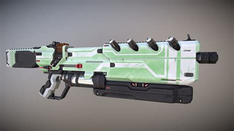 Futuristic Assault Rifle - 3D model by Positivity [26a8470] - Sketchfab