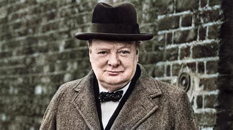 Winston Churchill 4 colorized by Ahmet Asar Painting by Celestial ...