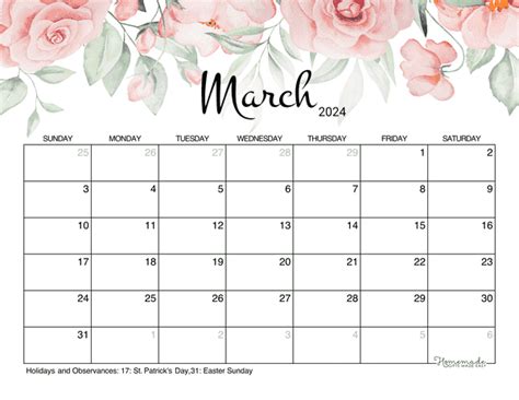 2024 March Calendar Blank Form - Ucf Spring 2024 Calendar