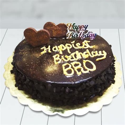 Send happy birthday brother chocolate chocochip cake online by ...