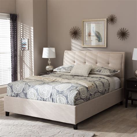 Wholesale Interiors Baxton Studio Queen Upholstered Storage Platform Bed & Reviews | Wayfair