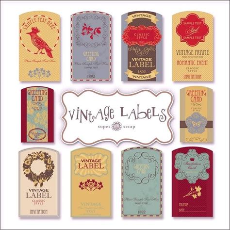 Pin by Samantha Jackson on Tags | Vintage labels, Vintage printables, Labels