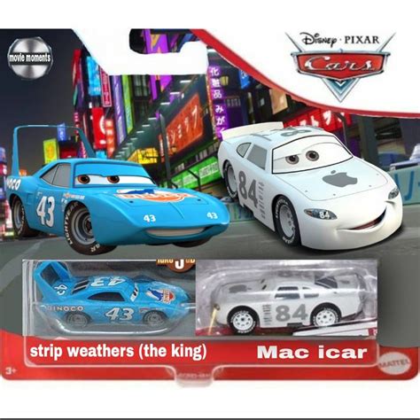 Pixar cars custom strip weathers the king and Mac icar 2-pack | Pixar cars, Disney pixar cars ...