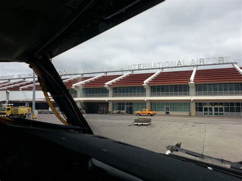 Yaounde airport terminal from the cockpit | SkyVector