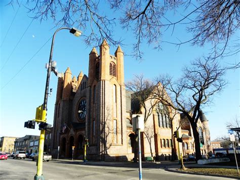 Pictures of the Scottish Rite Temple and Fowler Methodist Episcopal Church