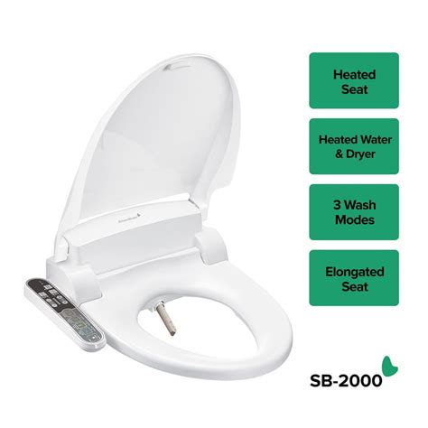 SmartBidet Plastic Elongated Slow-Close Heated Bidet Toilet Seat at Lowes.com