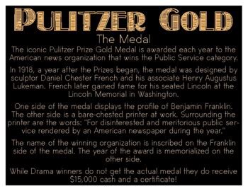 PULITZER PRIZE FOR DRAMA by Play On Ideas | Teachers Pay Teachers