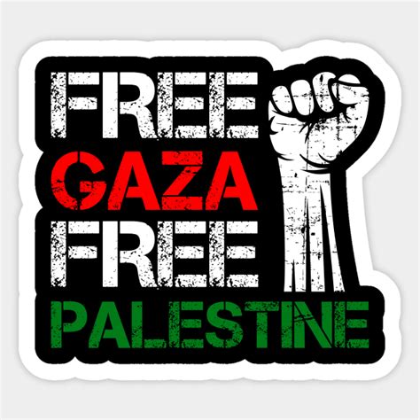 Free Gaza Free Palestine - We Stand With Palestinian People - Freedom - Sticker | TeePublic