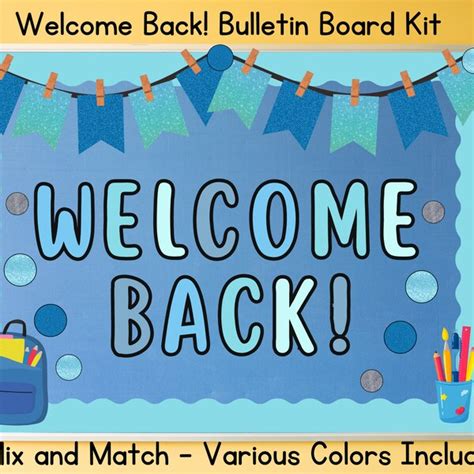 Welcome Back to School Bulletin Board - Etsy