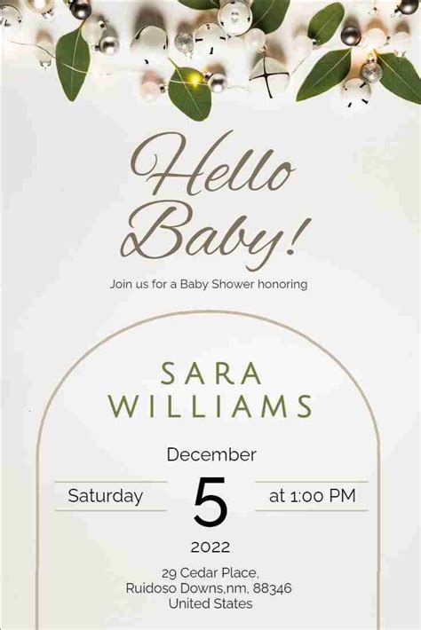 Babyshower Invitation Pinterest Post Design Templates