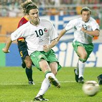 Robbie Keane : Irish Soccer Player : Ireland Football Great : Record Goal Scorer