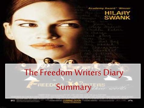 The Freedom Writers Diary Summary