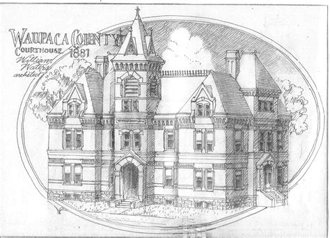 William Waters Oshkosh Architect: Waupaca County Courthouse