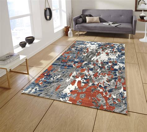 Contemporary Abstract Pattern Area Rugs for Living Room Pierre Cardin ...