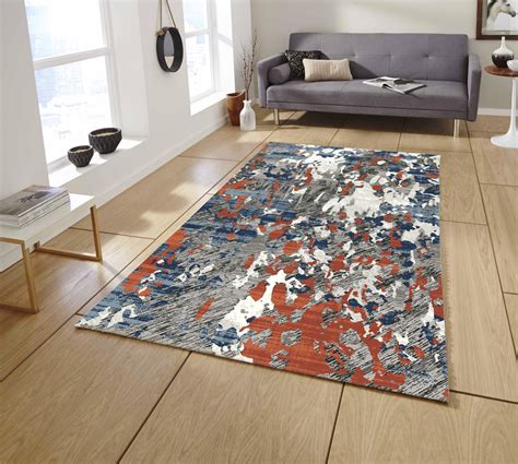 Contemporary Abstract Pattern Area Rugs for Living Room Pierre Cardin ...