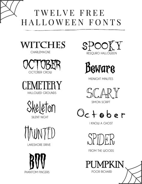 12 Free Halloween Fonts