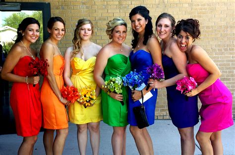 13+ Rainbow Bridesmaid Dresses | [+]ALSTROEMERIA