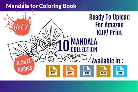 Mandalas for Coloring Book Vol - 07 Graphic by Digital Pencil ...