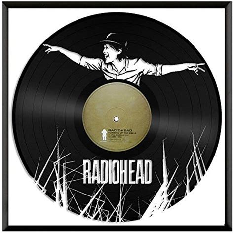 Buy VinylShopUS - Radiohead Thom Yorke Vinyl Wall Art Framed Record Storage | Birthday Music ...