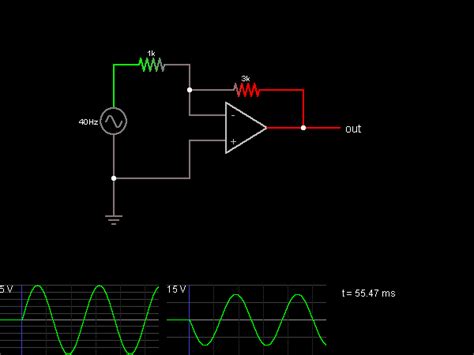 Inverting Amplifier - Online Circuit Simulator