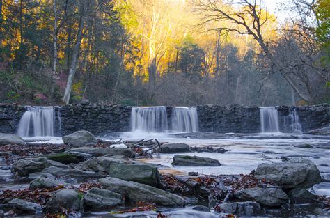 Autumn in Philadelphia - Wissahickon Waterfall Photograph by Bill Cannon - Fine Art America