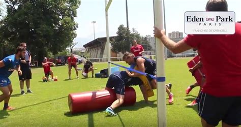 Grenoble have a great drill for maintaining low body position at rucks | Rugby Onslaught